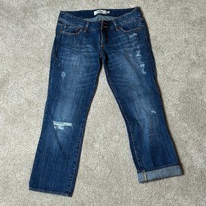 Ankle-length distressed jeans - Abercrombie & Fitch